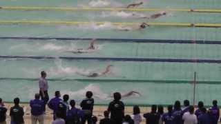 20130503 大阪府春季室内 100Fr決勝 ⑦丸谷 哲也 ⑨築山 翔太 ⑩飯田 裕介