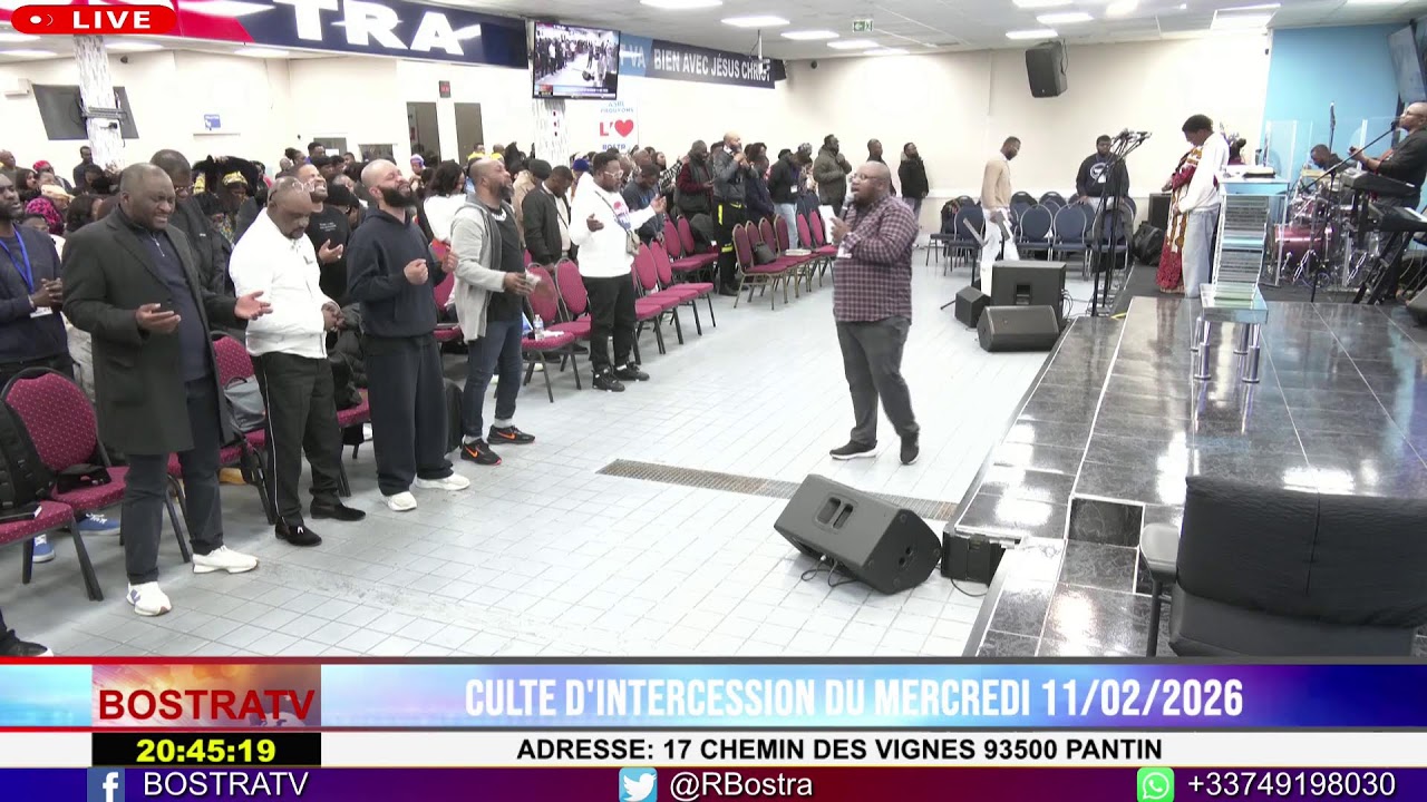 CULTE D'INTERCESSION DU MERCREDI 11/02/2026