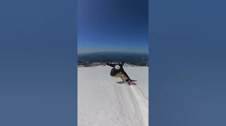 Experts Snowboard Carving