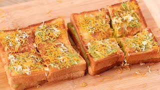 BOMBAY MASALA TOAST l VEG STREET STYLE ALOO SANDWICH WITH CHUTNEY RECIPE
