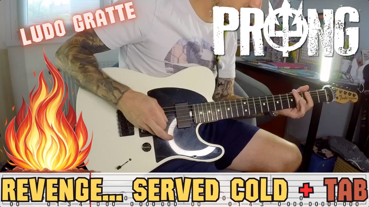 Revenge Best Served Cold Guitar Cover + Tab On Screen (Prong) by Ludo Gratte (French) - Drop C
