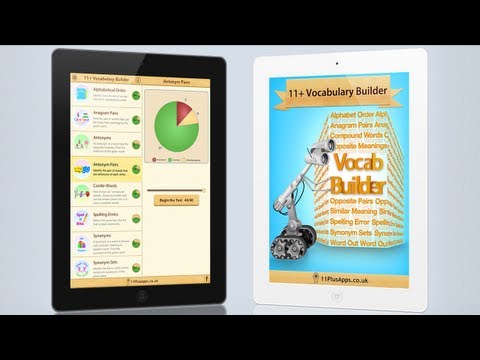 11+ Vocabulary Builder for iPhone, iPad, Android & Kindle