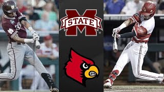 Mississippi State vs Louisville College World Series Elimination Game | College Baseball Highlights