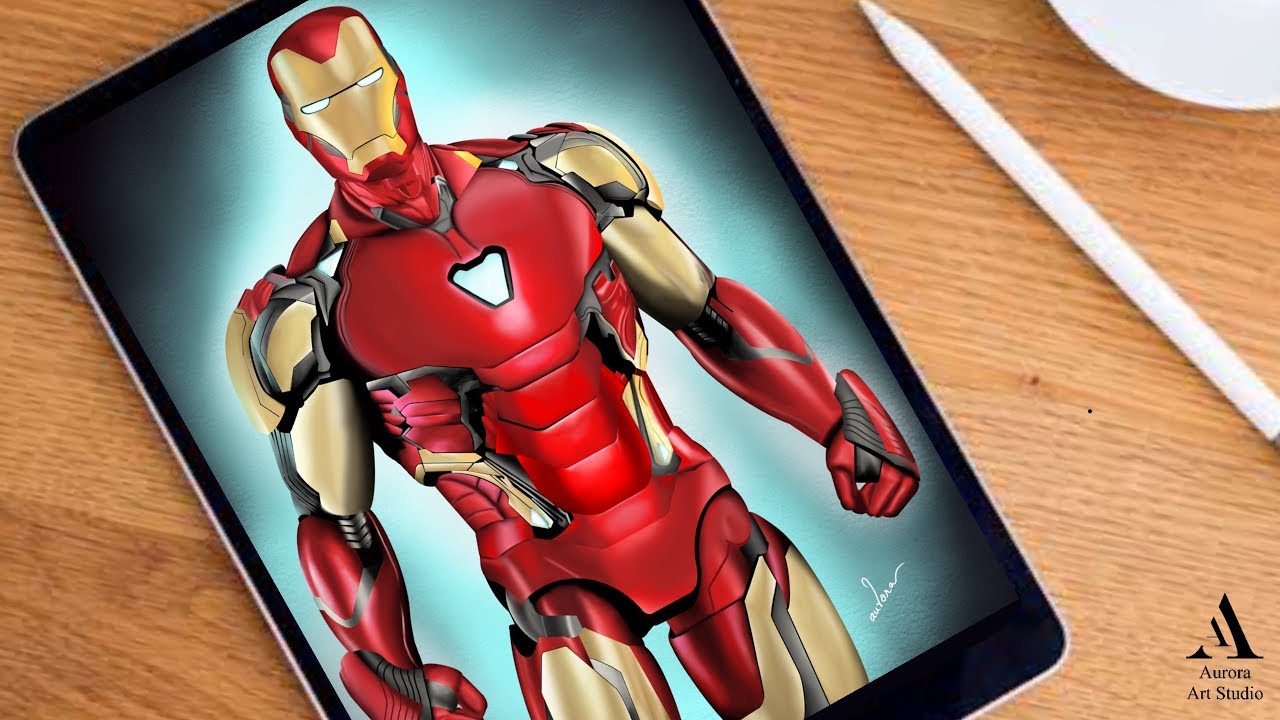 Drawing Iron Man Mark 85 Avengers Endgame (We Love you 3000) - YouTube