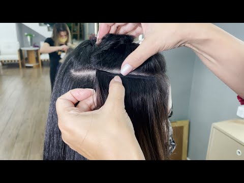 APLICAÇÃO COM FITA SIMPLES FACE | MEGA HAIR ADESIVO