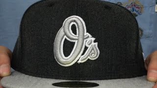 Orioles '2T-HEATHER ACTION' Charcoal-Grey Fitted Hat by New Era
