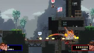 Broforce - bronan the brobarian can fly to safty