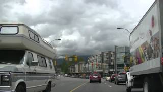 Driving in NORTH VANCOUVER  Lonsdale Avenue/ Marine Drive / Capilano Road  Beautiful BC CANADA