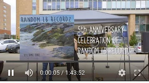 5th Anniversary Celebration Of Random Recordz at Arts In Plaza Long Beach NY 6.12.21