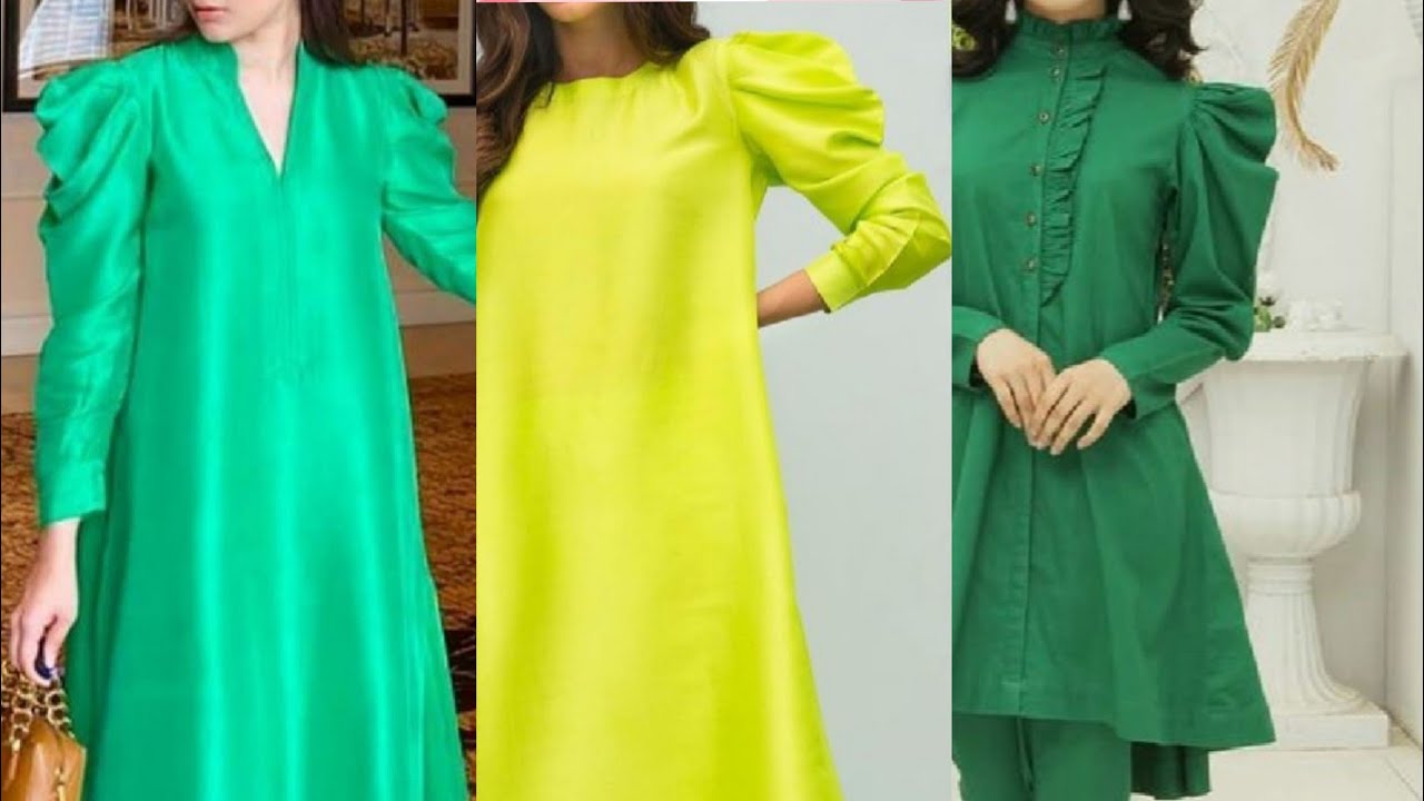 Black Green Natural Balloon Sleeve Straight Kurti With Straight Pants at Rs  2499.00 | Delhi| ID: 26078884362