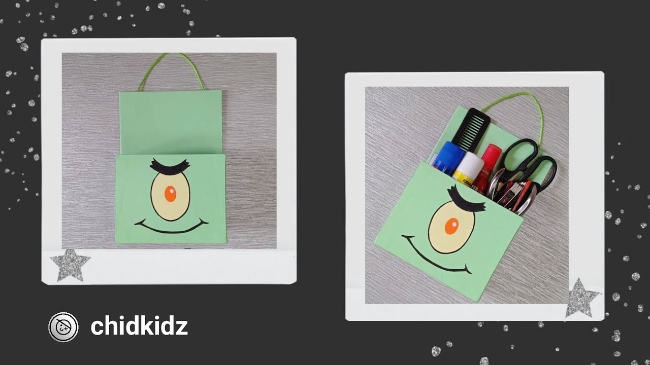 Plankton SpongeBob SquarePants Hanging Rack Cardboard [ 3 Minute Craft ]