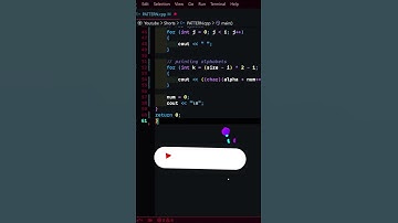 PATTERN-38||Alphabet Diamond pattern in C++ programming #shorts