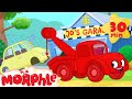 Morphle The Tow Truck! Tow Truck Video For Kids. (+Ambulance, police car, fire truck, garbage truck)