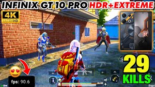 INFINIX GT 10 PRO HDR+EXTREME (4K) 60 FPS PUBG TEST | INFINIX GT 10 PRO PUBG WITH FPS METER | BGMI