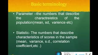 Lecture# 10 Estimation of Parameters by Confidence Interval
