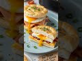 Air Fryer "Cloud Bread" Breakfast Sandwiches