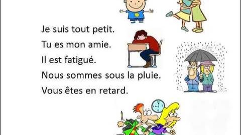 Le présent des verbes être et avoir