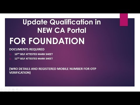 How to update Qualifaction in New SSP Portal Online ??