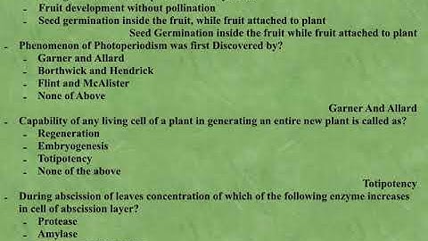 ARSB-ICAR NET PLANT PHYSIOLOGY PREVIOUS YEAR QUESTIONS