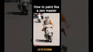 How to paint like a ZEN MASTER #watercolor #shorts #painting