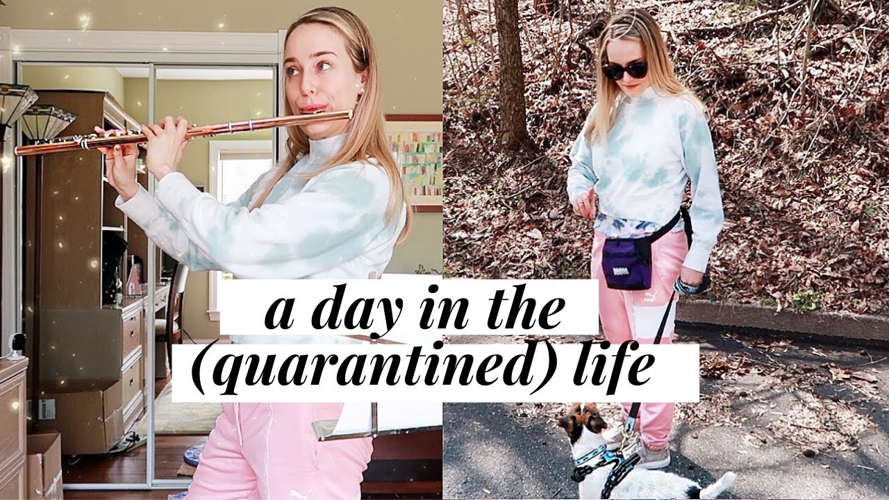A DAY IN MY LIFE VLOG *quarantine edition* | (teaching flute, practicing, ballet class, & more)