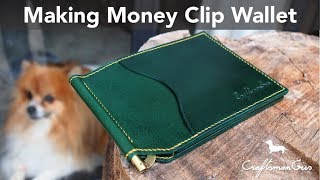 Making Leather Wallet : Money Clip Wallet #LeatherAddict EP 10