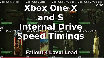 Xbox One X Scorpio and S Internal Hard Drive Speed Timings