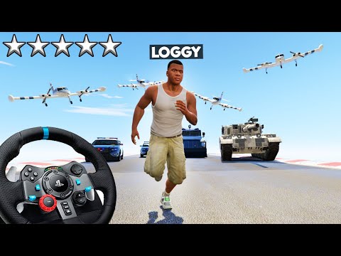 I USED STEERING WHEEL TO ESCAPE 5 STARS IN GTA 5