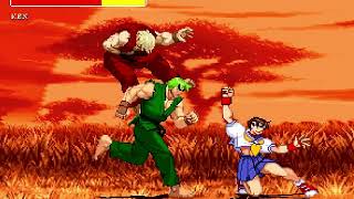 Street Fighter : Ryu Team up and kick all fighters ass