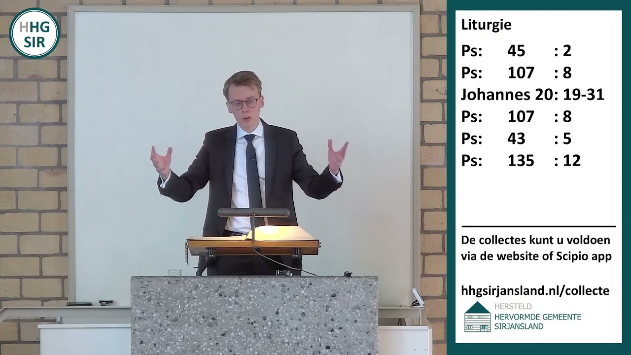 Avonddienst 11 april HHG Sirjansland | Kand. C.R. van der Toorn - YouTube