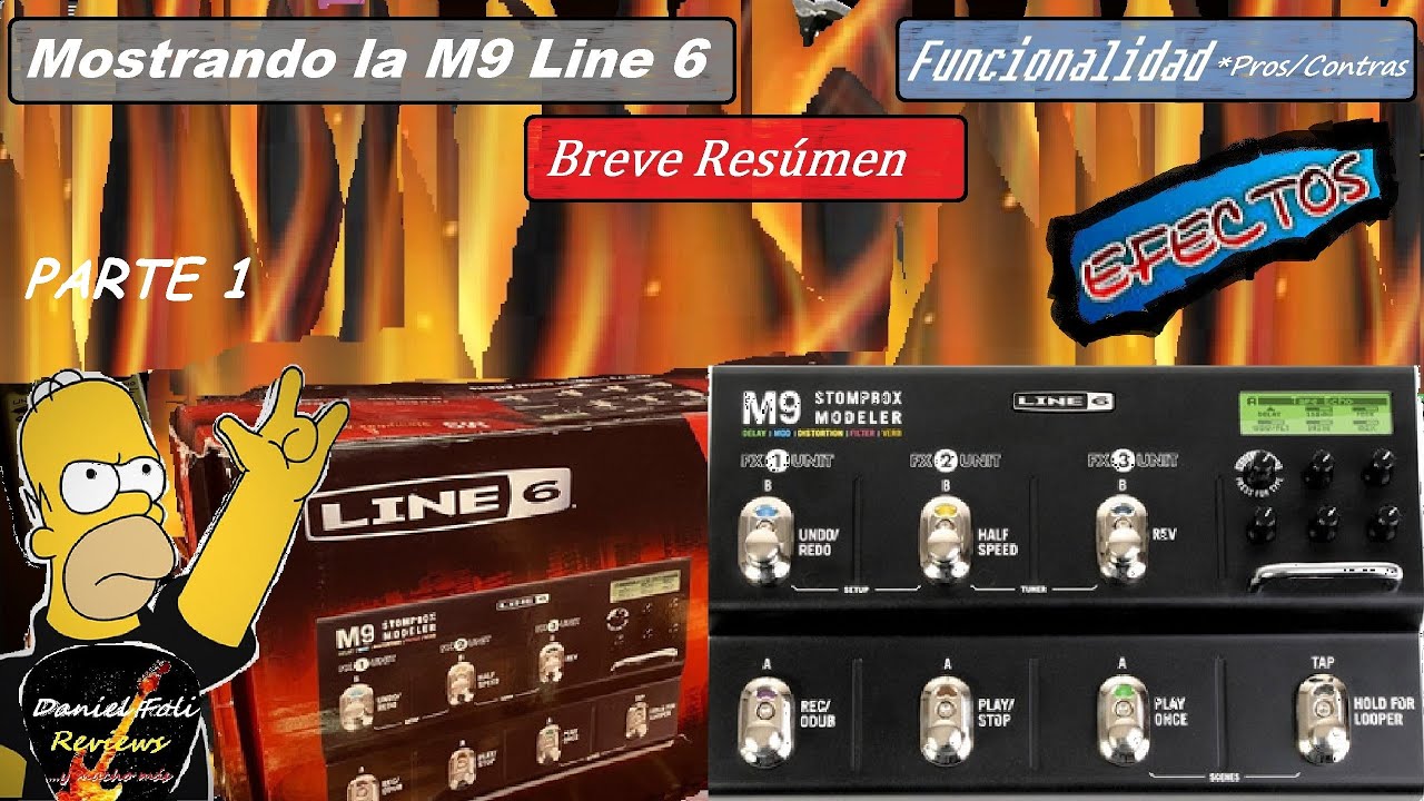 Line 6 M9 Stompbox Modeler - Pedal de Efectos Guitarra - Parte 1