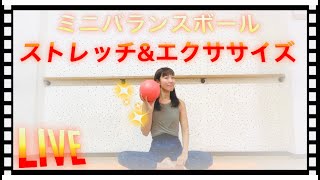 1019live ミニバランスボール ストレッチ エクササイズ 肩甲骨 骨盤ほぐし 100円ショップでも買えるミニバランスボールでストレッチ エクササイズ Mio Styleエクササイズ Youtube