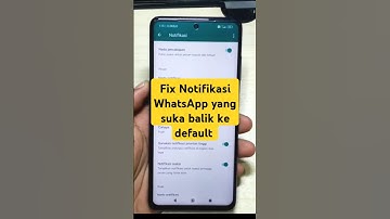 Fix notifikasi Whatsapp yang suka balik ke default...tonton video lengkap nya yap #whatsapp