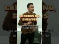 NO HAY ERRORES - Javier Ariza #shorts #aprender