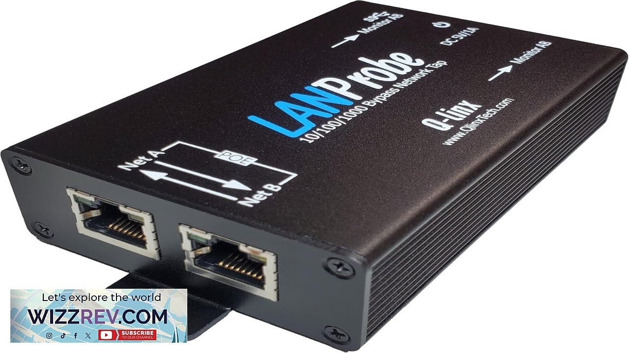 10 100 1000 Gigabit Ethernet USB Bypass Network Tap