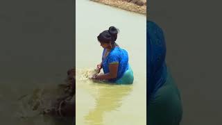 Amazing net Fishing in River