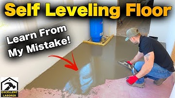 How to Use Self Leveling Floor Compound (I Messed Up!) | Mapei Self Leveler Plus DIY
