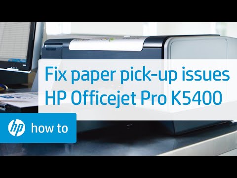 Fixing Paper Pick-Up Issues | HP Officejet Pro K5400 Printer | HP