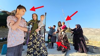 Shahrukh's presence to meet the family and try to prevent Masoumeh from leaving