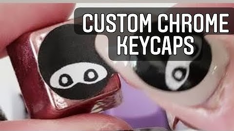 DIY Custom CHROME  KEYCAPS For MECHANICAL KEYBOARDS Using  ONLY NAIL PRODUCTS!? - DIY NINJA