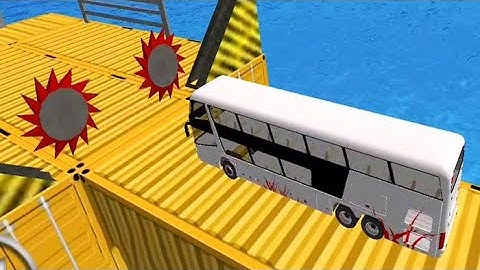 Impossible Obstacles Bus Stunt Driving - Crazy Bus Driving Gameplay Android iOS