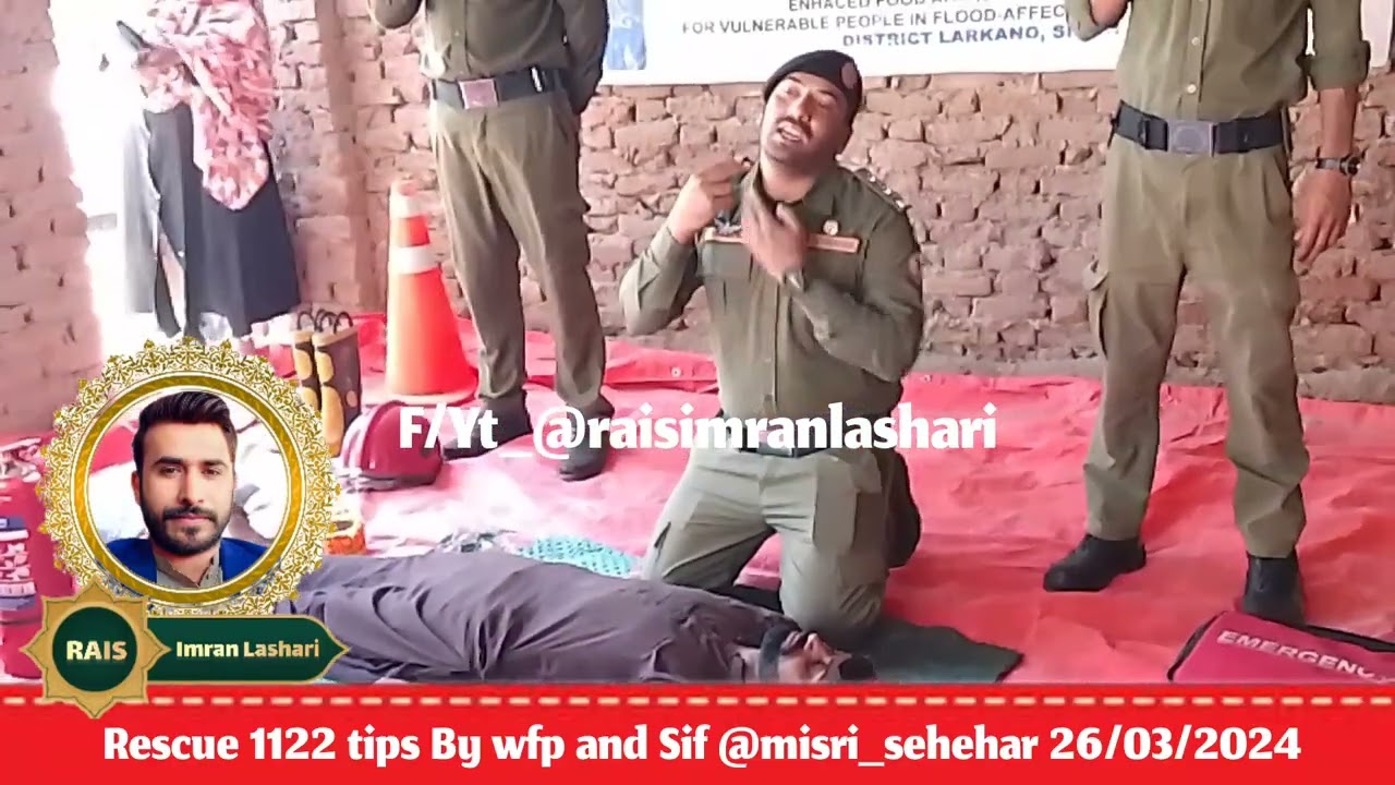 Rescue 1122 tips By wfp and Sif Sindhi Language District Larkana