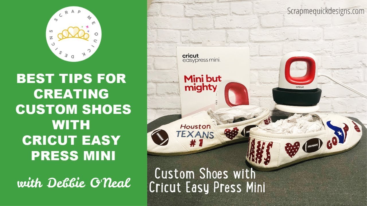 Iron On Shoes with the Cricut EasyPress Mini - Hey, Let's Make Stuff