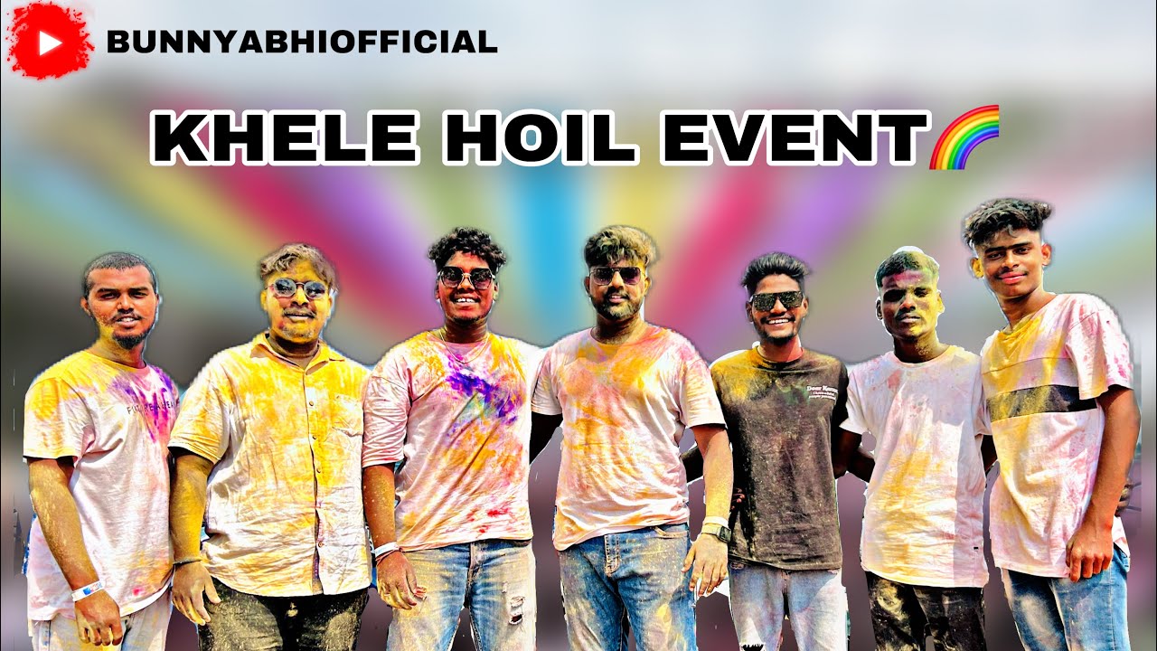 KHELE HOIL EVENT IN JALAVIHAR WATER PARK 🌈🕺 ||bunnyabhiofficial || #holi #event #jalavihar #enjoy