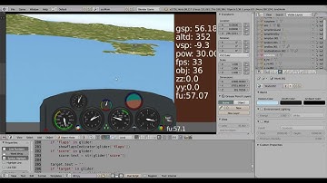 blender bge upbge flight simulator