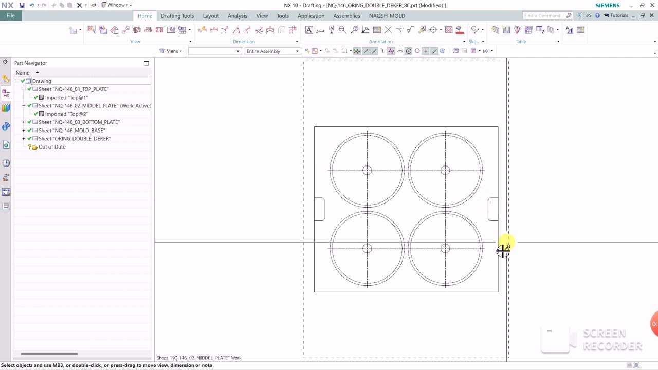 NXOPEN AUTO DRAFTING VIEW