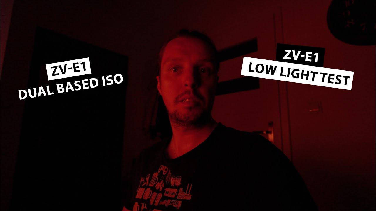 ZVE1 Sony Camera LowLight Test Exploring Dual Base ISO Capability
