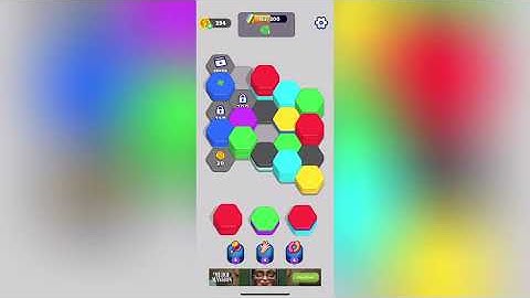 Hexa Sort Level 168 Solution Walkthrough 