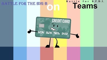 If Battle for the Big B Characters were on BFB Teams