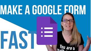 Quickly Create a Google Form